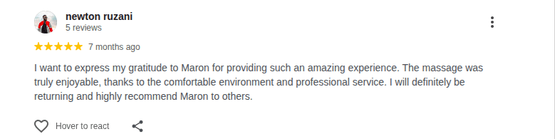 Google review screenshot